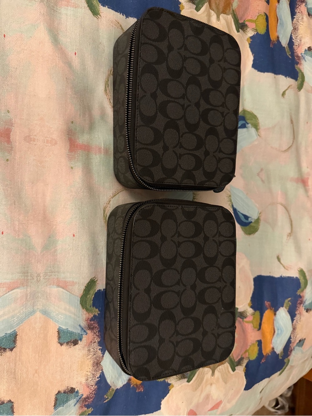 Coach Black Signature Tech Organizer